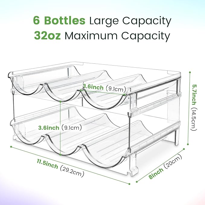 Water Bottle Organizer for Cabinet